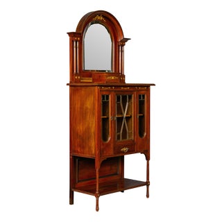 Vinrage Brown Wooden Cabinet For Sale