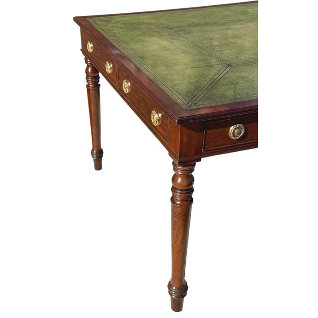19th Century Georgian Mahogany Partners Writing Table, 1830 For Sale - Image 10 of 14