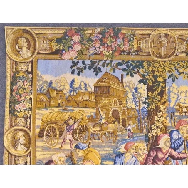 Antique Brussels Mechanical Tapestry, 1900s For Sale - Image 4 of 7