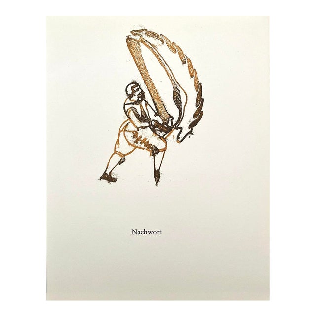 Max Ernst Original Lithograph 1970 Nashwort For Sale