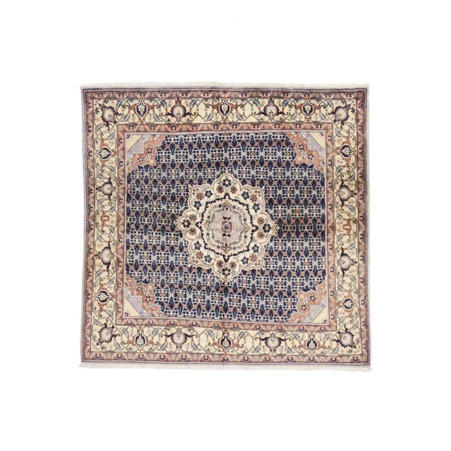 Vintage Persian Bijar Rug - 06'04 x 06'06 For Sale - Image 11 of 11