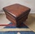 Vintage Ottoman in Chestnut Brown Leather For Sale - Image 5 of 12