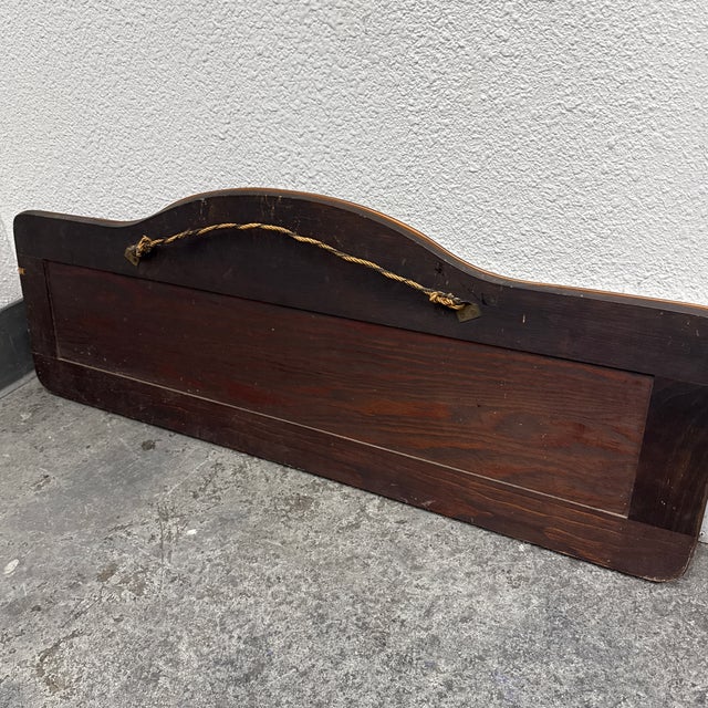 Art Deco Etched Floral Frameless Vanity Mirror, Mid 20th Century For Sale - Image 12 of 12