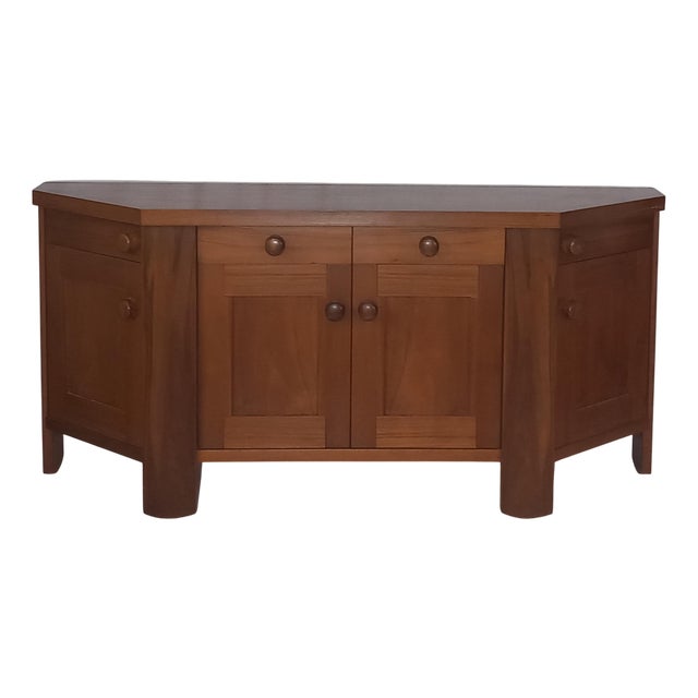 Walnut Sideboard by Silvio Coppola for Bernini, 1970s For Sale