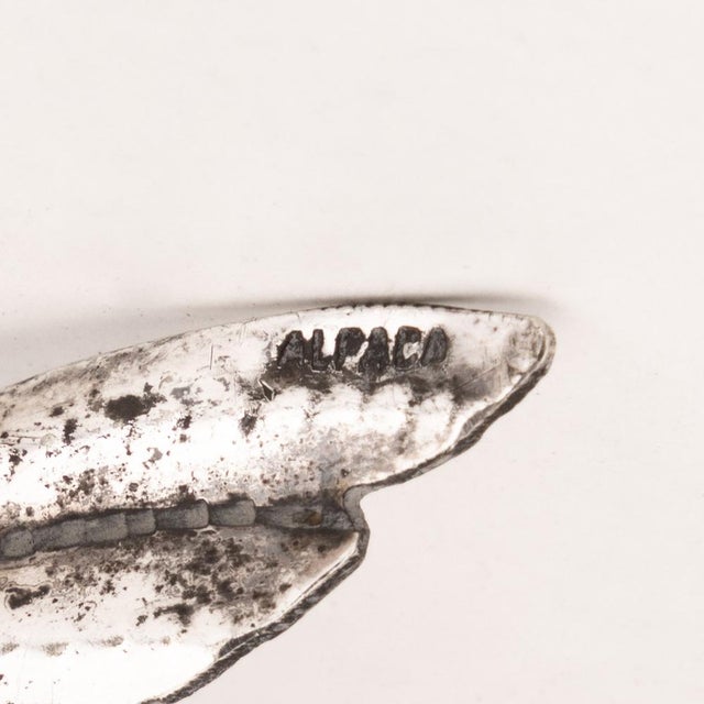Vintage Mexican Novelty Articulated Fish in Alpaca Silver, 1950s For Sale - Image 16 of 17