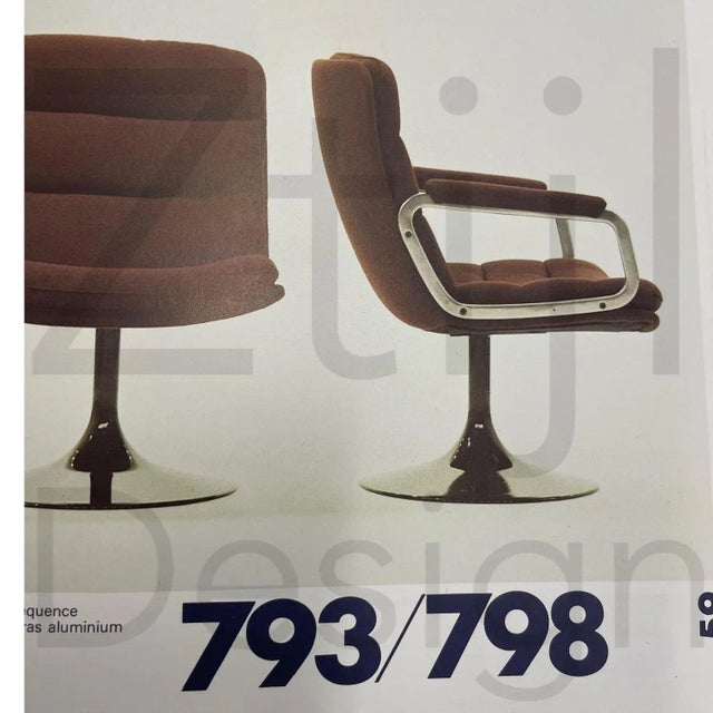 Mid-Century 798 Swivel Chair by Geoffrey Harcourt for Artifort, 1960s For Sale - Image 12 of 13