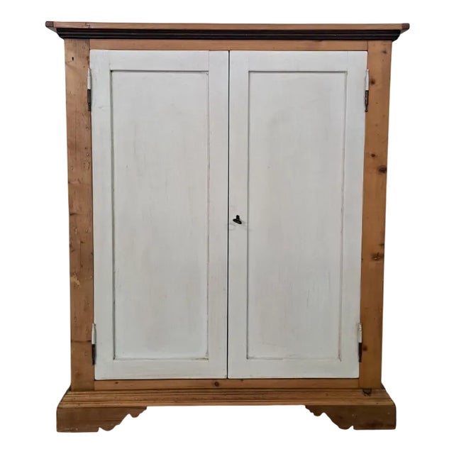 Painted Fir Cupboard, 1980s For Sale