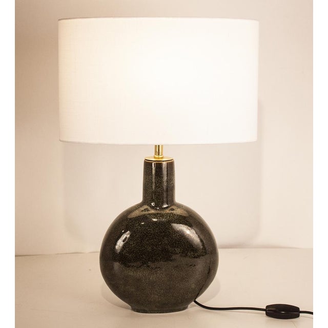 Ceramic and Brass Table Lamp by Valenti, 1970s For Sale - Image 13 of 17