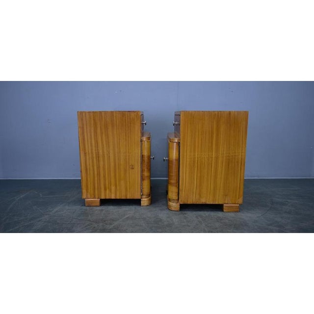 Art Deco Bedside Tables, Former Czechoslovakia, 1930s, Set of 2 For Sale - Image 14 of 18