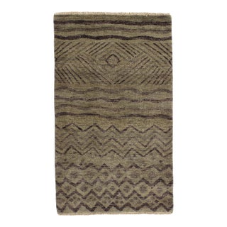 Vintage Hand-Knotted Gabbeh Rug 3'0" X 5'0" For Sale