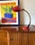 Mid-Century Modern Mid Century Red Desk Lamp, Stilux Milan Italy 1960 Ca. For Sale - Image 3 of 4