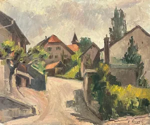 Ernest Voegeli, Backlight at Belmont, Oil on Canvas
