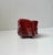 Icelandic studio piece executed in free-form red-clay. Vibrant red blood glaze with purple/brown accents infused with...