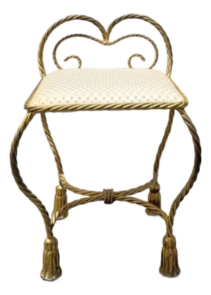 Vintage Regency Vanity Stool