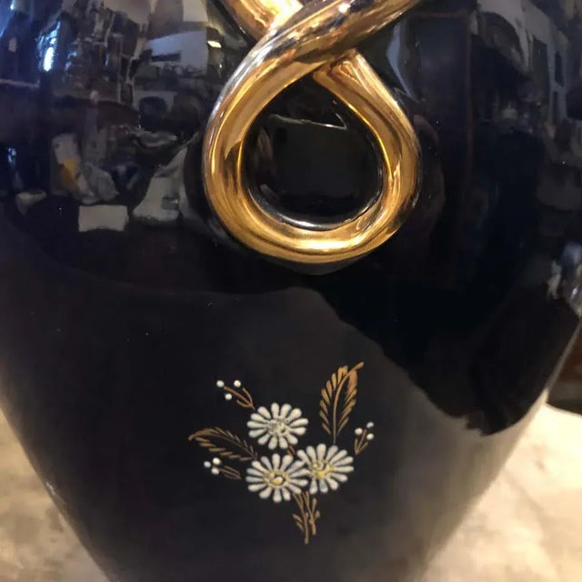 Mid-Century Modern 1960s Large Italian Mid-Century Modern Saca Ceramic Vase For Sale - Image 3 of 13