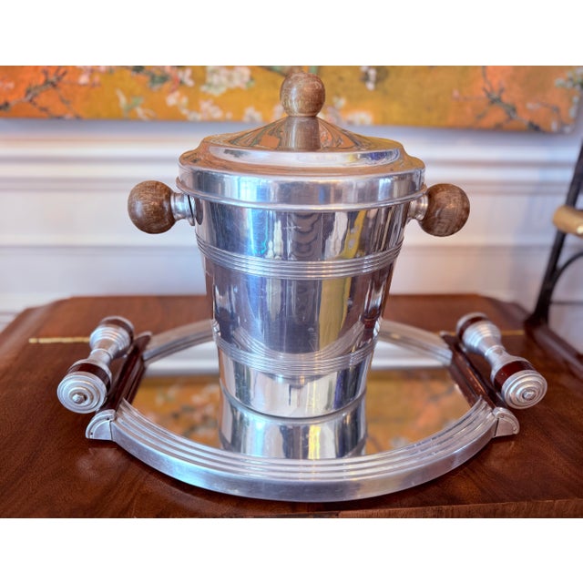 French Art Deco Burr Walnut Cocktail Cabinet / Dry Bar Server France 1930’s For Sale - Image 9 of 12