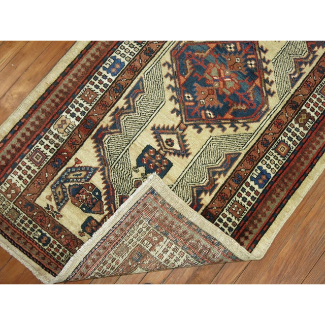 Brown Long Tribal Persian Antique Serab Runner - 2'11" x 15'7" For Sale - Image 8 of 9