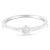 Contemporary .925 Sterling Silver Miracle-Set Diamond Round Shaped Promise Ring (0.05 Cttw, J-K Color, I1-I2 Clar EVS1010 For Sale - Image 3 of 6