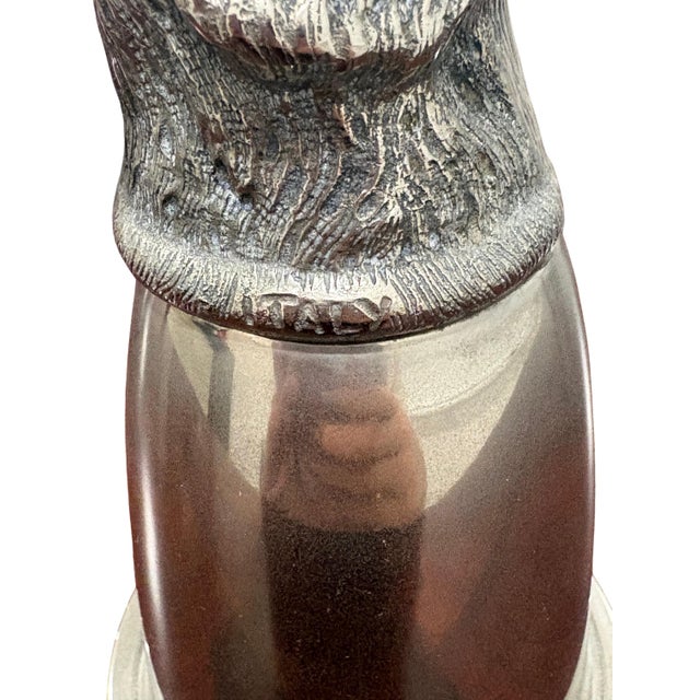 Metal Vintage Gucci Silver-Tone Fox Head Stirrup Cup For Sale - Image 7 of 8