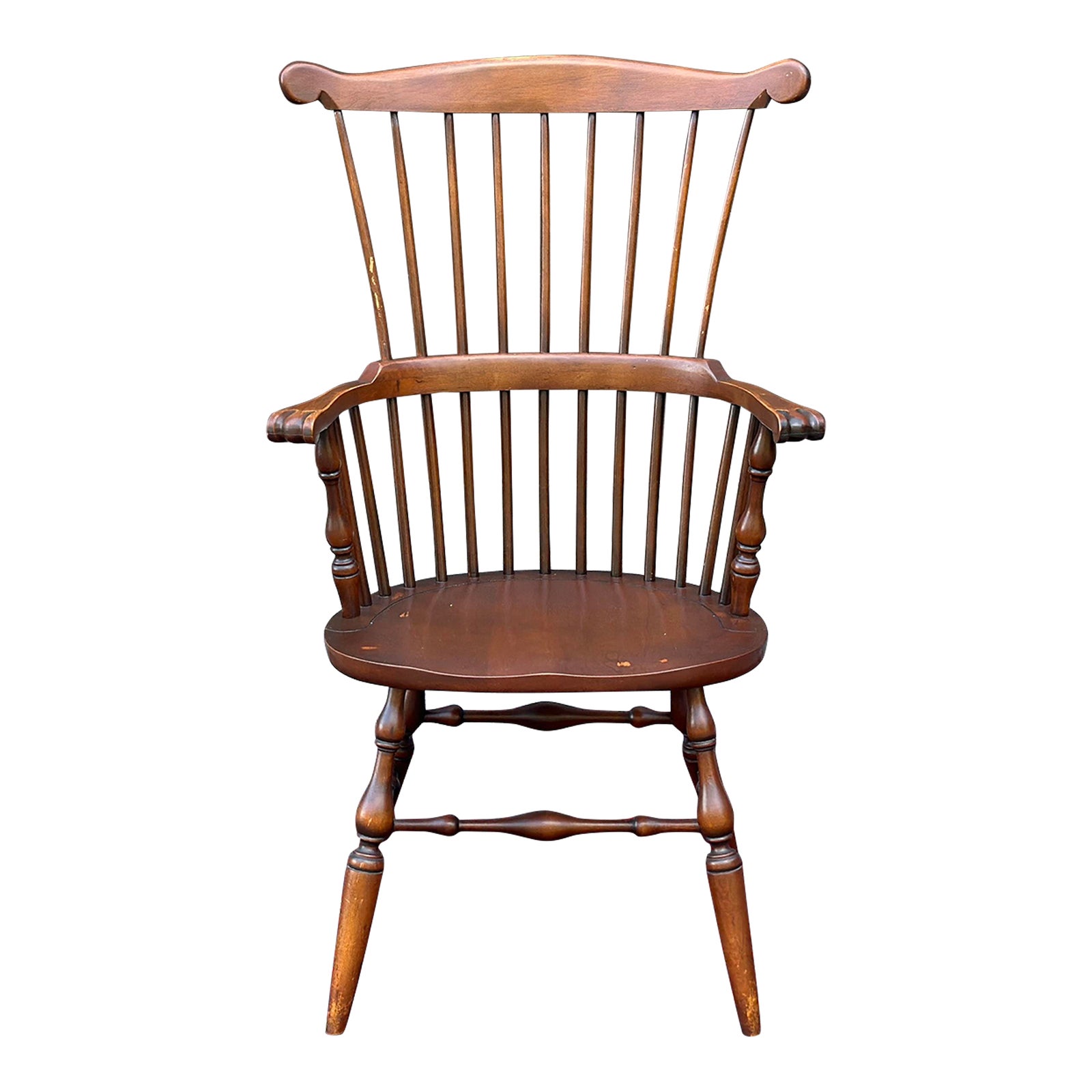 Mid-Century Philadelphia Comb Back Windsor Arm Chair by Curtis