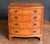 English Bow Front Small Chest of Burr Walnut With Four Drawers For Sale - Image 10 of 11