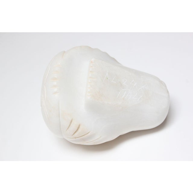 Vintage Italian Alabaster Lion Sculpture / Paperweight For Sale - Image 12 of 12