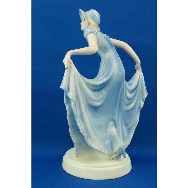19th Century Ceramic Sculpture of Lady by Stephan Dakon for Goldscheider, Austria, 1940s For Sale - Image 8 of 18