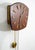 1960s Mid Century Modern Wall Clock Rosewood Pendulum Weights Hanging Junghans Chime For Sale - Image 5 of 9