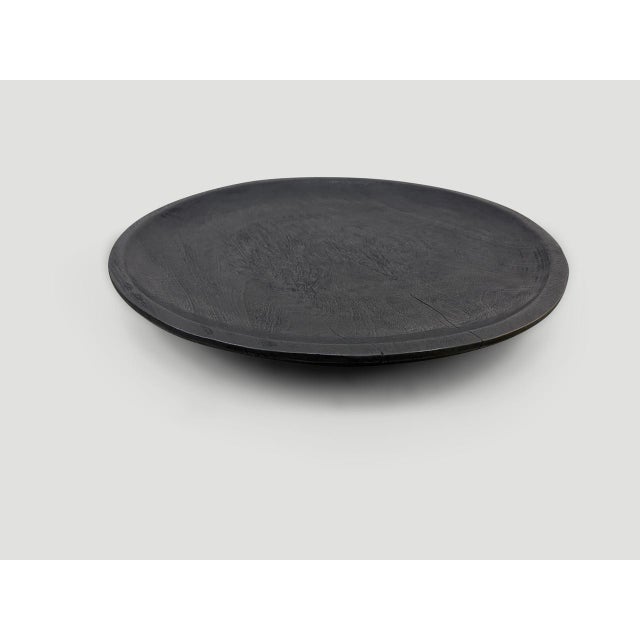 Andrianna Shamaris Impressive Large Charred Platter For Sale - Image 4 of 5