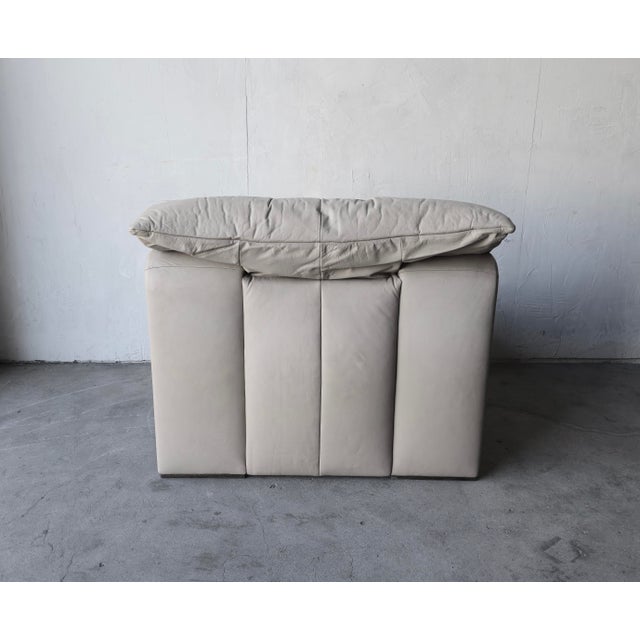 1970s Post Modern Leather Chair by Intertime Switzerland For Sale In Las Vegas - Image 6 of 9