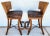 Kreiss Bamboo Barstools Leather Pair For Sale - Image 11 of 13