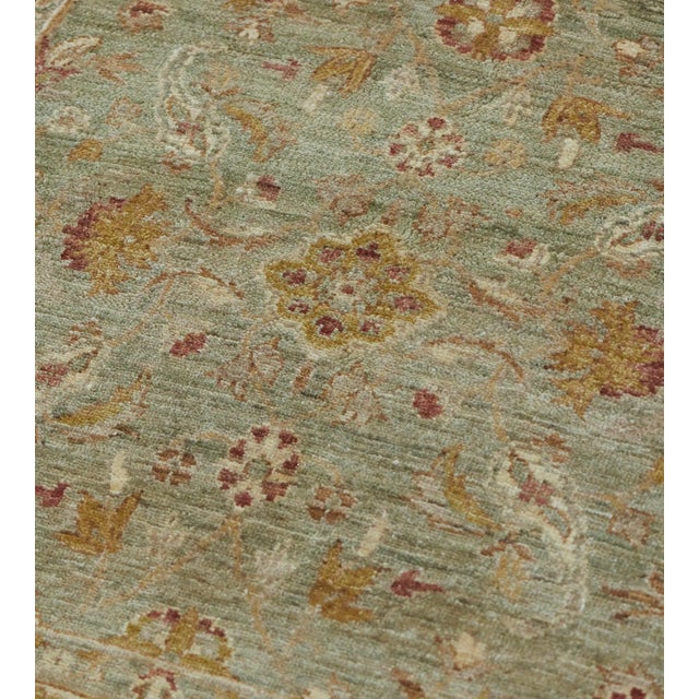1990s 1990s Mansour Handwoven Wool Agra Inspired Rug For Sale - Image 5 of 8