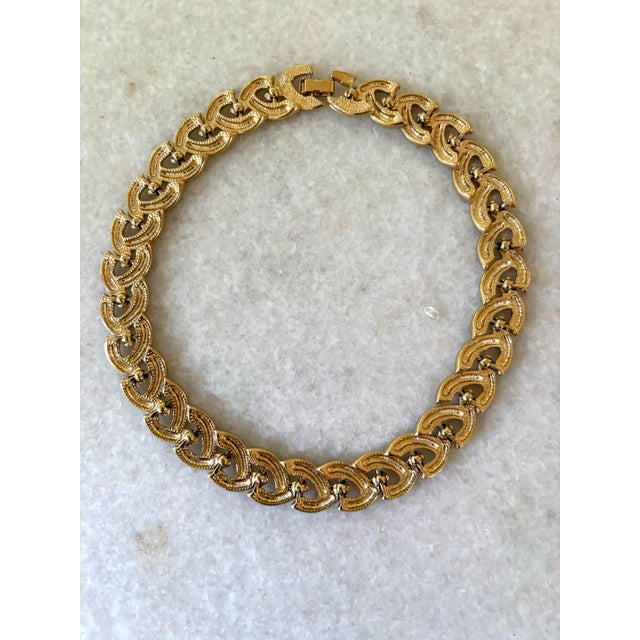 Contemporary Vintage Gold Plated, Heavy Link Chain Necklace For Sale - Image 3 of 3