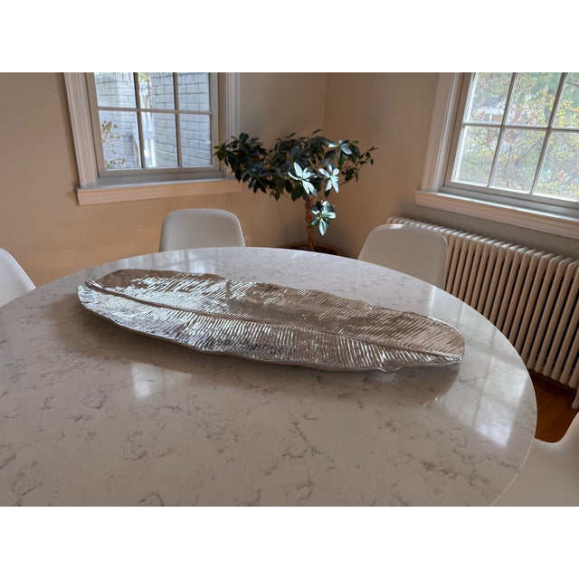2020s Beatriz Ball "Garden" Banana Leaf Extra Extra Large Platter (39") For Sale - Image 4 of 10