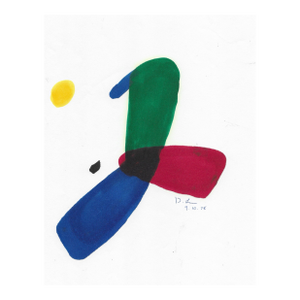 1978 Dimitri Grachis Abstract Watercolor