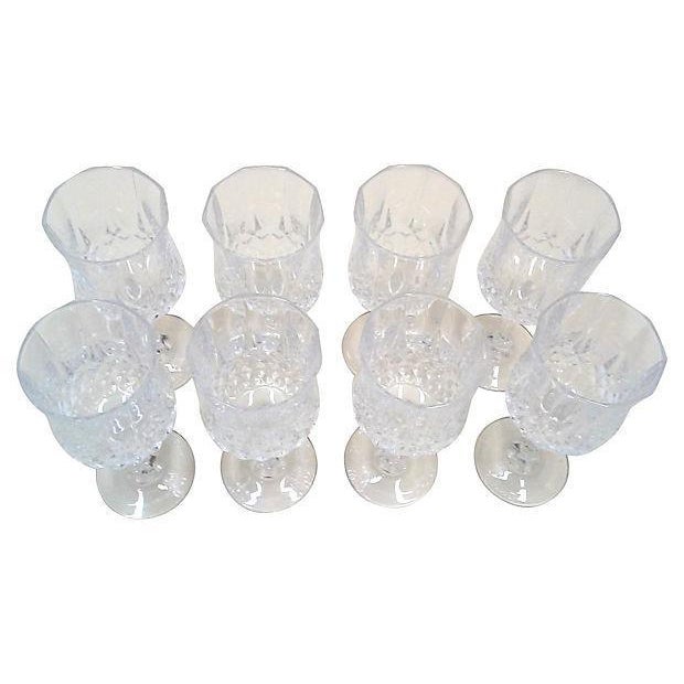 Durand Vintage French Crystal Wine Glasses, Set of Eight For Sale - Image 4 of 5