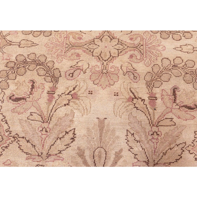 Textile Fine Antique Indian Amritsar Handmade Carpet For Sale - Image 7 of 8