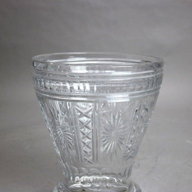 Mid 20th Century Antique Pressed Glass Crystal Ice Bucket by Shannon 20thC For Sale - Image 5 of 5