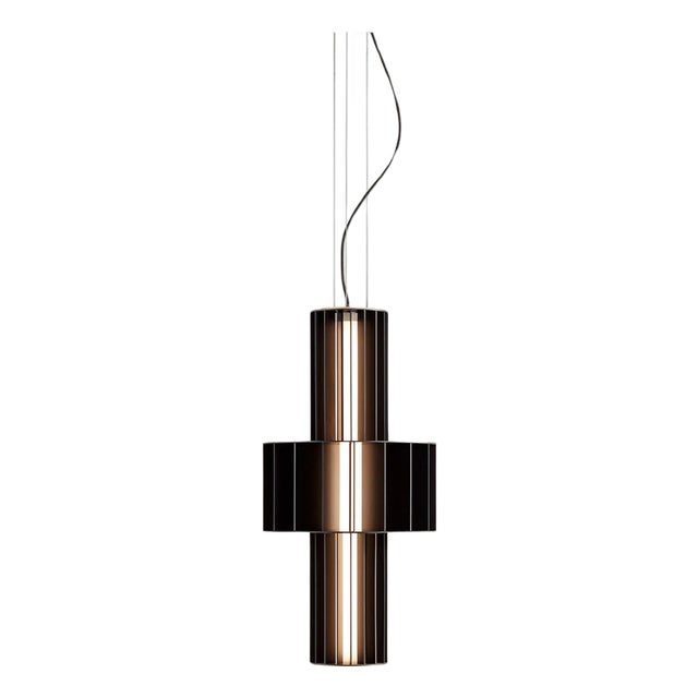 Black Mate Babel T Me Suspended Lamp by Stephen Burks for Parachilna For Sale