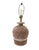 Wood 1970s Brutalist Sculpted Earthenware Table Lamp by Casual Lamps of California For Sale - Image 7 of 12