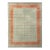 Rug & Kilim’s Border Rug in Mint and Rust, 10x14 For Sale