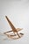 Wooden rocking chair, 1980s. Height: 106 cm - 41.73 in Length: 61 cm - 24.02 in Width: 105 cm - 41.34 in