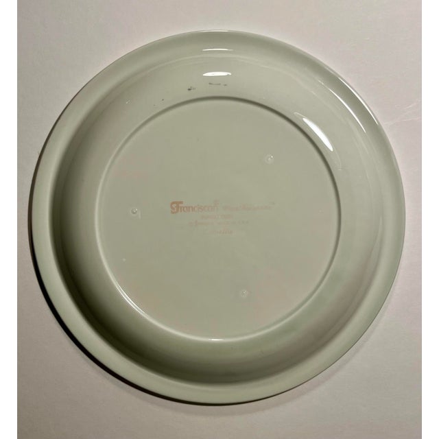 1980s 1980 Art Deco Franciscan Camellia Celadon Salad Plates - Set of 6 For Sale - Image 5 of 7