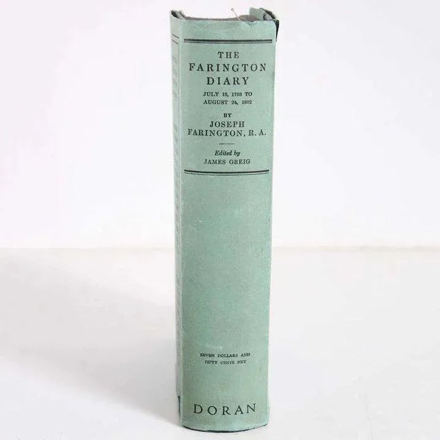 1920s Vintage The Farington Diary Volume 1 by Joseph Farington, R.A. Book For Sale - Image 5 of 9