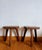 1950s Vintage Brutalist Stools, 1950s, Set of 2 For Sale - Image 5 of 10