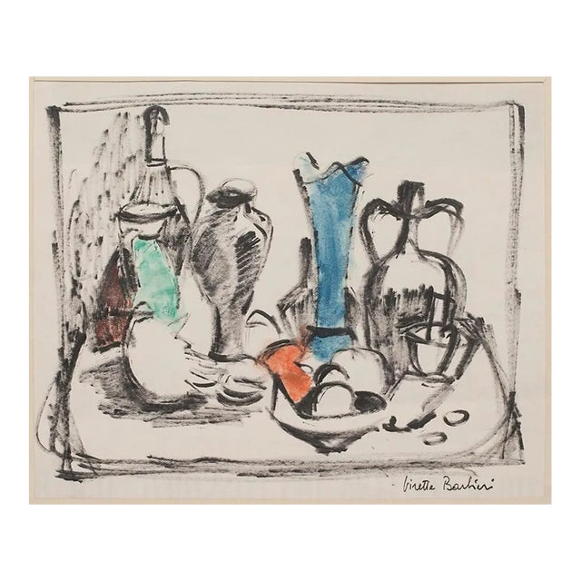 Virette Contu Barbieri, Still Life, Mixed Media, 1950s For Sale