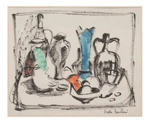 Virette Contu Barbieri, Still Life, Mixed Media, 1950s