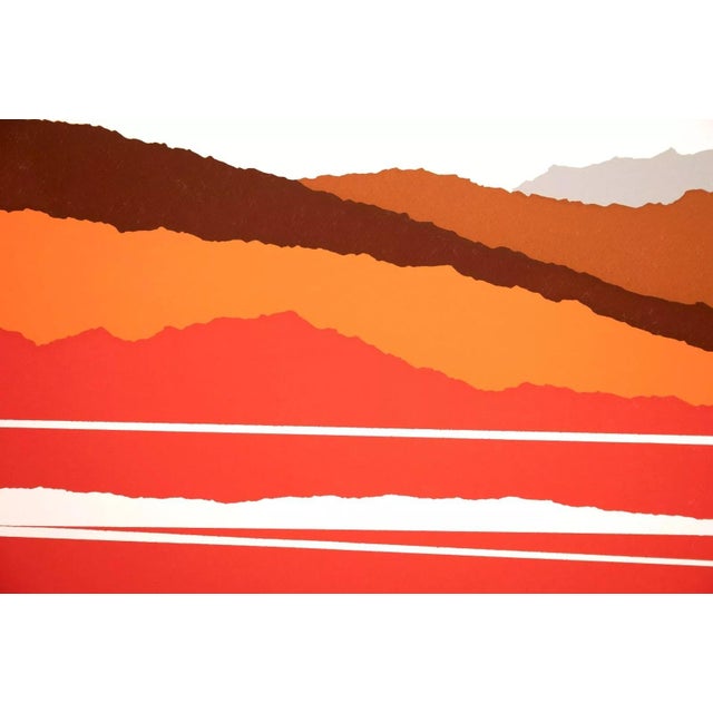 1980s Richard Kozlow Reflection Signed Modernist Serigraph 51/100 Unframed 1980s For Sale - Image 5 of 7