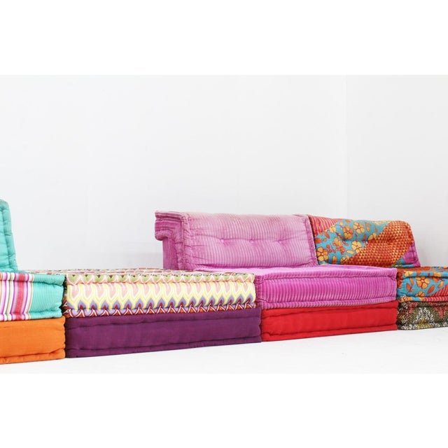 Textile Mah Jong Sofa by Hans Hopfer and Kenzo Takada for Roche Bobois, 1970s, Set of 11 For Sale - Image 7 of 16
