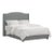 Stoffer Home x Cloth & Company Julia Wingback Bed in Denim Blue Mini Gingham, Full/Double For Sale